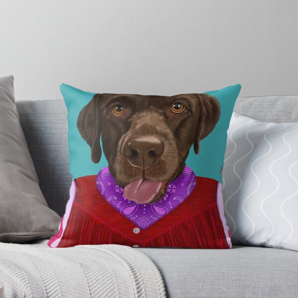 Item preview, Cowgirl Chocolate Lab  designed and sold by Chelseigh Rae Artistry.