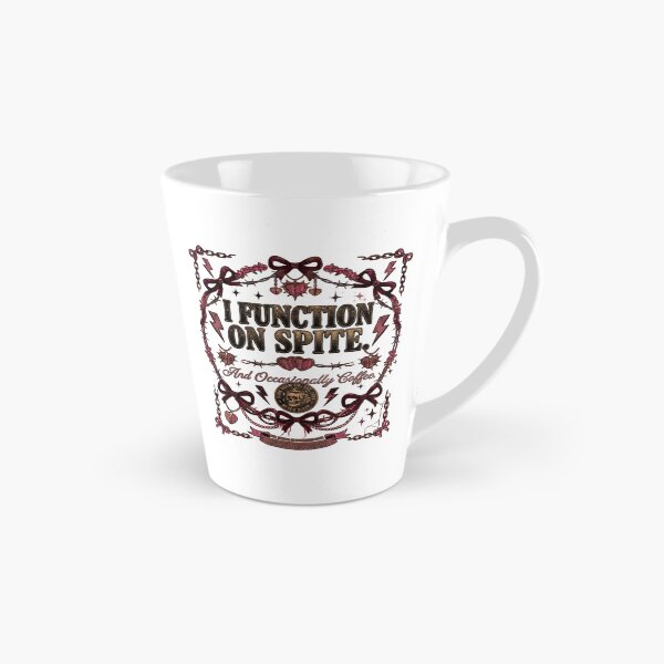 Item preview, I Function On Spite And Occasionally Coffee Dark Humor Design designed and sold by InkroarCo.