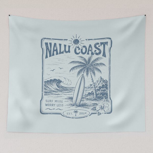 Item preview, Nalu Coast Surf Graphic | Unisex Coastal Streetwear  designed and sold by Nalu Coast.
