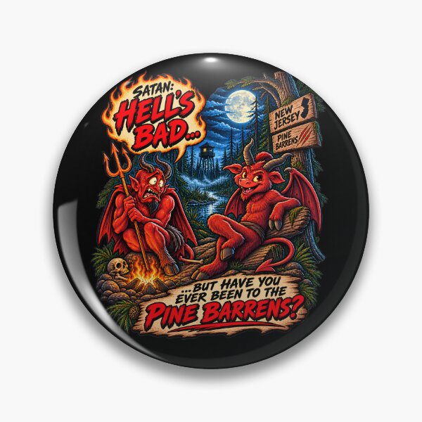 Item preview, Jersey Devil – Hell’s Bad, But Have You Been to the Pine Barrens? designed and sold by Clint Reno Designs.