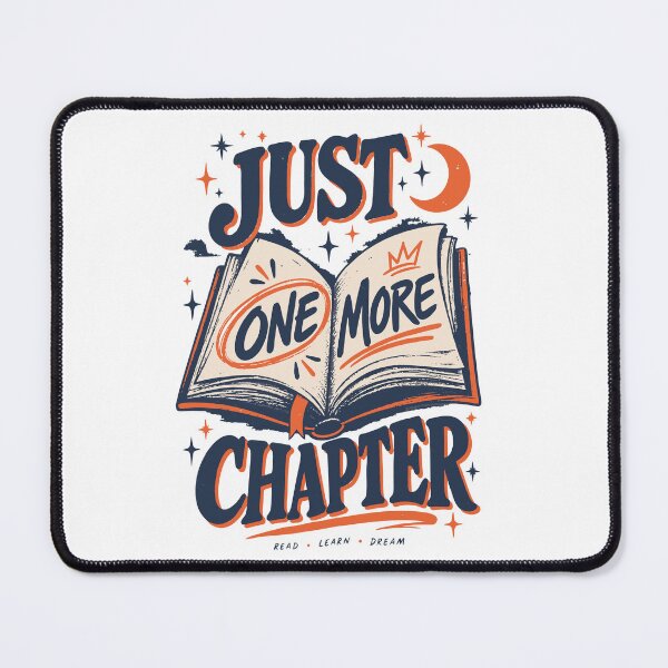 Item preview, Just One More Chapter | Retro Book Lover Reading Design designed and sold by Sunday.Supply.