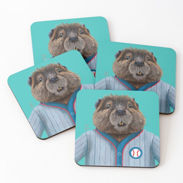 Item preview, Beaver Baseball Art designed and sold by Chelseigh Rae Artistry.