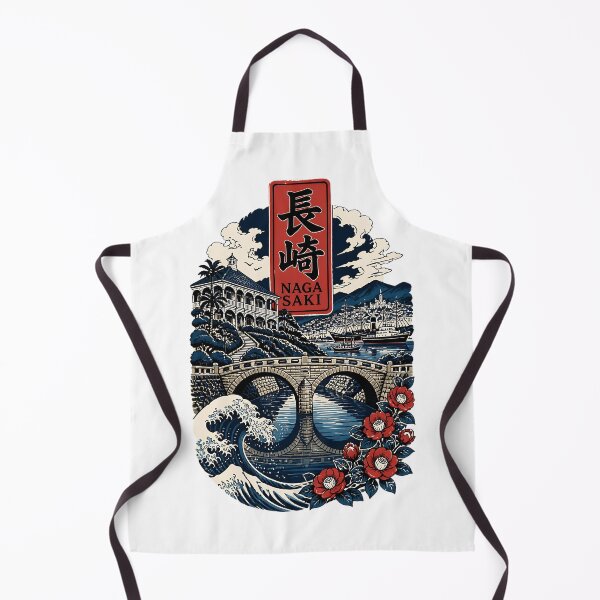 Item preview, Nagasaki Japan Vintage Travel Tourism Art designed and sold by TravelersGems.