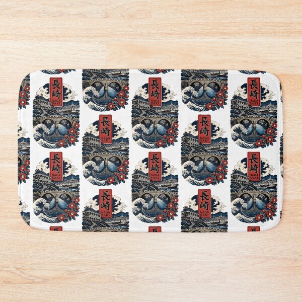 Item preview, Nagasaki Japan Vintage Travel Tourism Art designed and sold by TravelersGems.