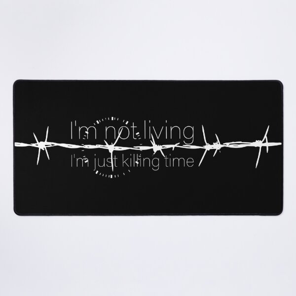 Item preview, I'm Not Living, I'm Just Killing Time — Radiohead Inspired Typography designed and sold by Lifer Art and Design.