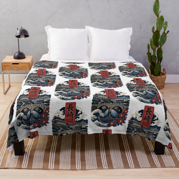Item preview, Nagasaki Japan Vintage Travel Tourism Art designed and sold by TravelersGems.