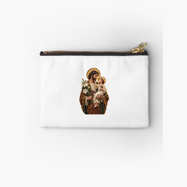 Item preview, Saint Joseph and the Child Jesus | Protector of the Holy Family | Catholic Art designed and sold by unetesierecato.