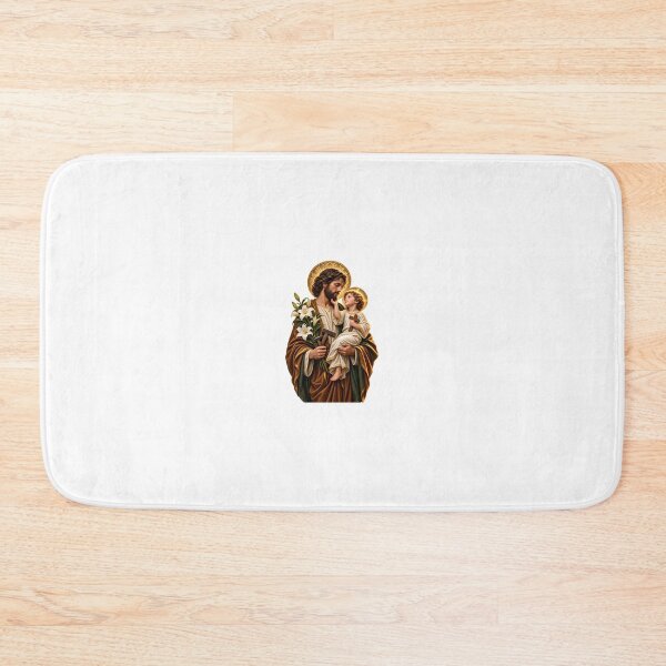 Item preview, Saint Joseph and the Child Jesus | Protector of the Holy Family | Catholic Art designed and sold by unetesierecato.