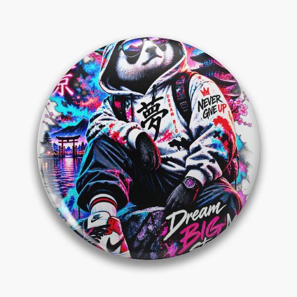 Item preview, HD Cyberpunk Panda Tokyo Streetwear – Dream Big designed and sold by Groovy Nest.