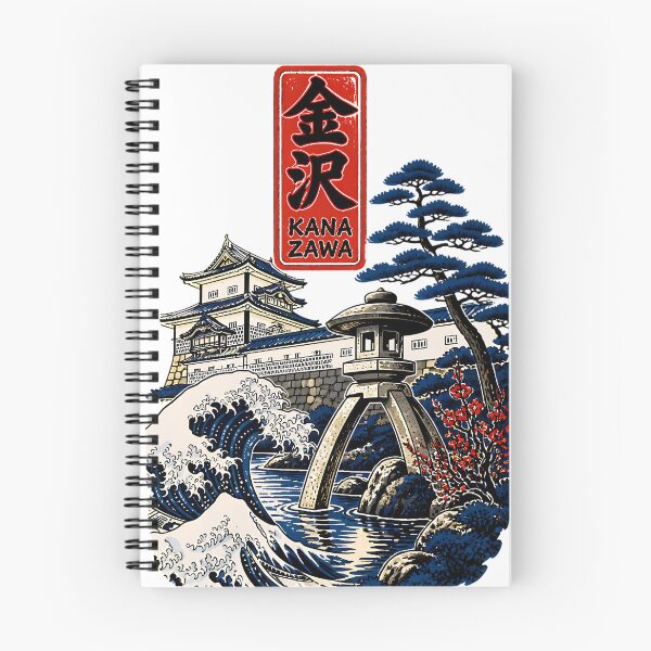 Item preview, Kanazawa Ishikawa Japan Vintage Travel Tourism Art designed and sold by TravelersGems.