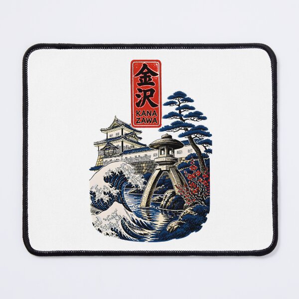 Item preview, Kanazawa Ishikawa Japan Vintage Travel Tourism Art designed and sold by TravelersGems.