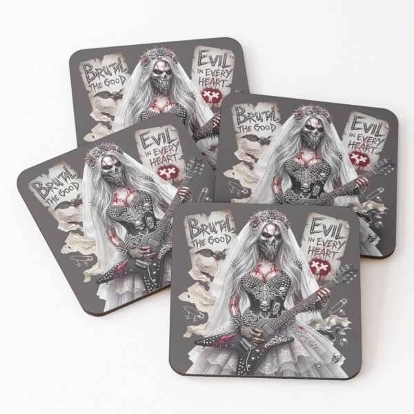 Item preview, Evil Bride Guitar Skull Tattoo designed and sold by Voodoo Store Paranormal Collections.