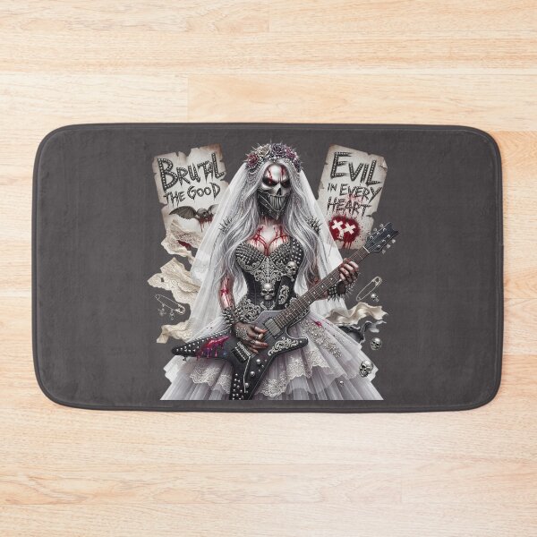 Item preview, Evil Bride Guitar Skull Tattoo designed and sold by Voodoo Store Paranormal Collections.
