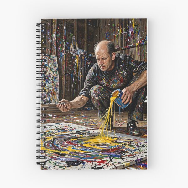 Item preview, Chaos Mode - Action Painter Pouring Yellow designed and sold by Surviving Monday Club.