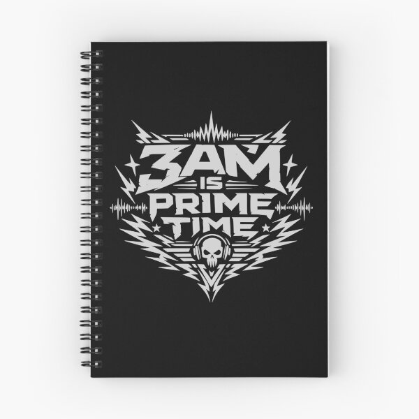Item preview, 3AM IS PRIME TIME Techno Rave Festival saying designed and sold by FeverVoid.