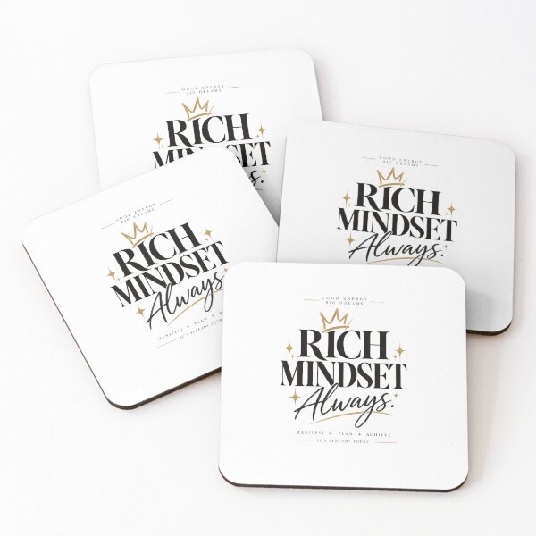 Item preview, Rich Mindset Always – Luxury Money Motivation Quote designed and sold by     GoodVibe Prints.