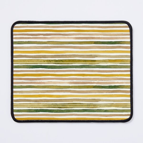Item preview, Golden Olive Watercolor Stripes – Painted Pattern designed and sold by FawnFeatherCo.