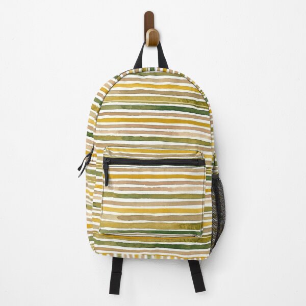 Item preview, Golden Olive Watercolor Stripes – Painted Pattern designed and sold by FawnFeatherCo.