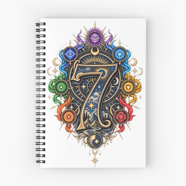 Item preview, The Power of Seven Spiritual Numerology Design designed and sold by NovaMoodCo.