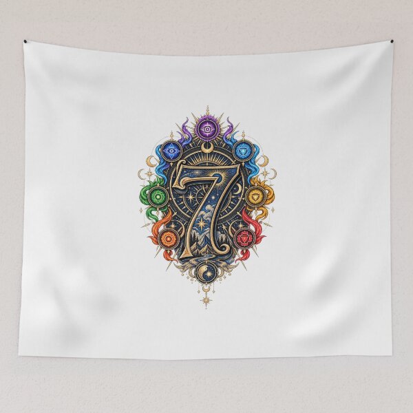 Item preview, The Power of Seven Spiritual Numerology Design designed and sold by NovaMoodCo.