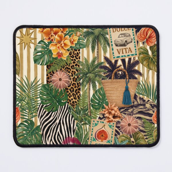 Item preview, Maximalist Italian Summer Collage - La Dolce Vita Tropical Vintage designed and sold by Love Pantone .