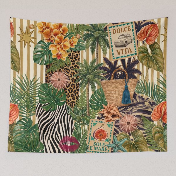 Item preview, Maximalist Italian Summer Collage - La Dolce Vita Tropical Vintage designed and sold by Love Pantone .