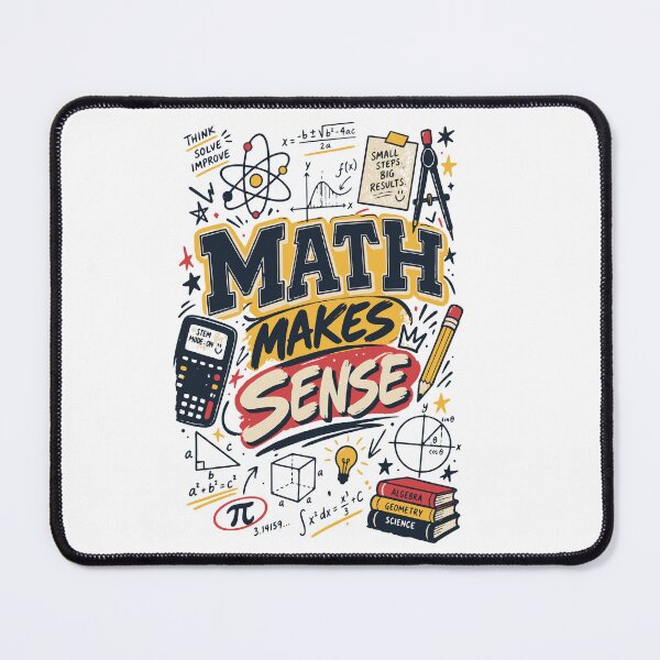 Item preview, Math Makes Sense | Retro STEM Math Student Design designed and sold by Sunday.Supply.