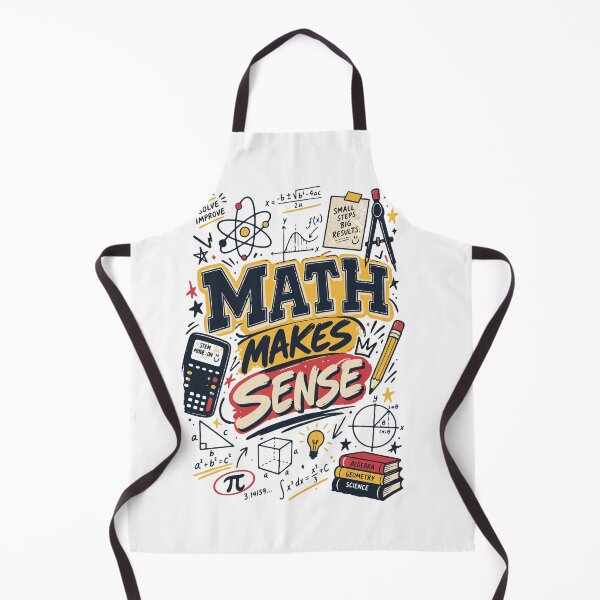 Item preview, Math Makes Sense | Retro STEM Math Student Design designed and sold by Sunday.Supply.