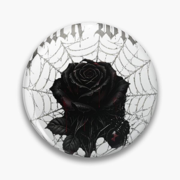 Item preview, Black Widow Gothic Rose Spiderweb – Dark Gothic Tattoo Design designed and sold by Aesthicer.