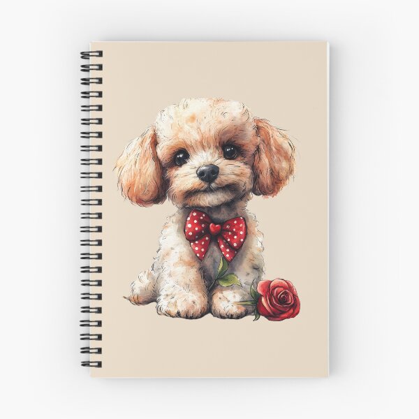 Item preview, Toy Poodle with a Red Rose designed and sold by Erika Kaisersot.