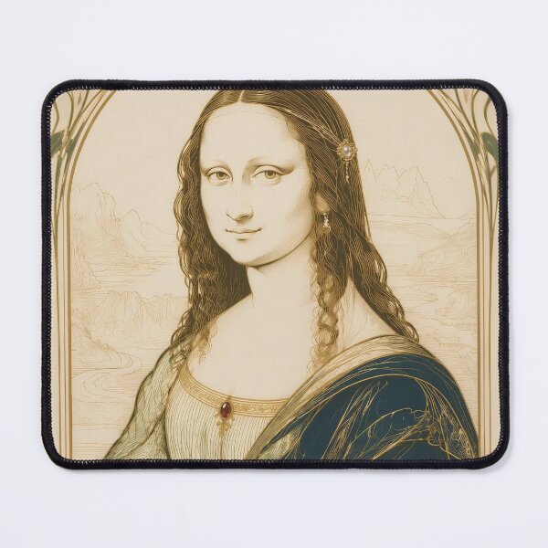 Item preview, Mona Lisa in Art Nouveau Style designed and sold by Adisak-designs.