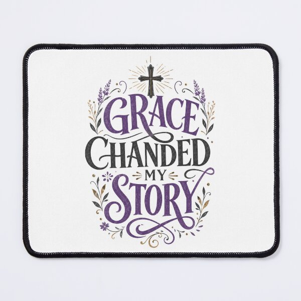 Item preview, Grace Changed My Story Christian Faith Design designed and sold by Rosie's Wildflower Boutique.