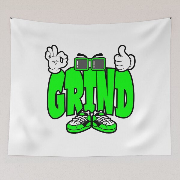 Item preview, Grind – Motivational typography Character Bold funny designed and sold by NFTWords.