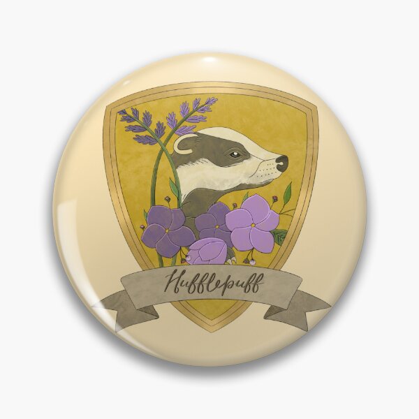 Item preview, Hufflepuff Floral Shield designed and sold by starling_designs.