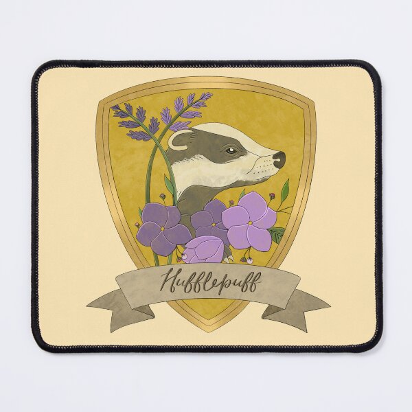 Item preview, Hufflepuff Floral Shield designed and sold by starling_designs.