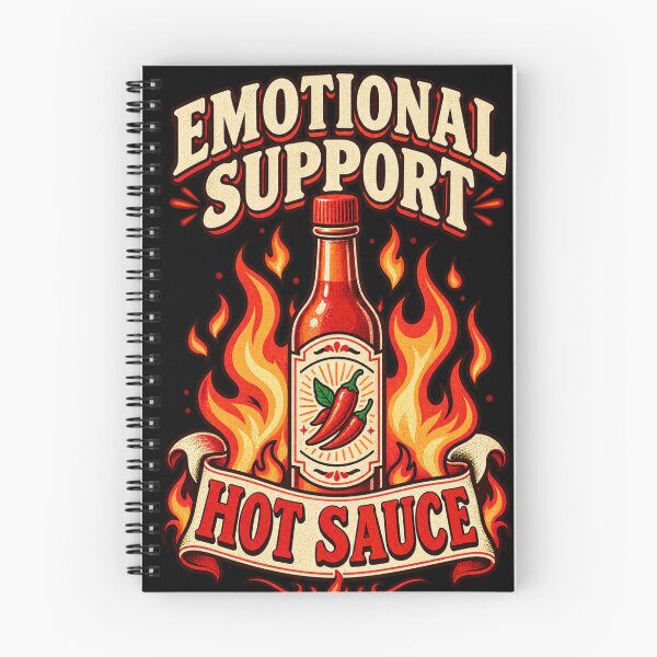 Item preview, Emotional Support Hot Sauce designed and sold by ThoughtsInTheOpen.