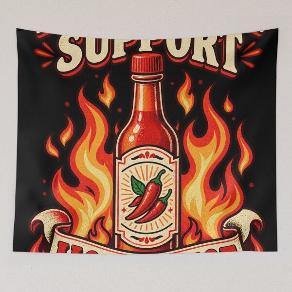 Item preview, Emotional Support Hot Sauce designed and sold by ThoughtsInTheOpen.