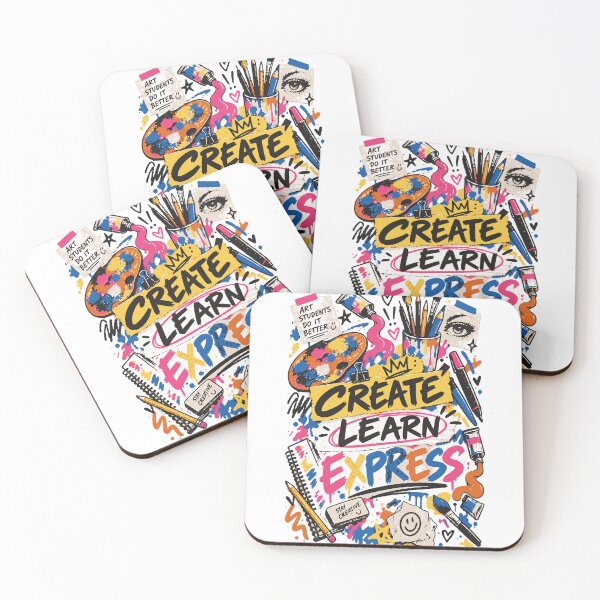 Item preview, Create Learn Express | Colorful Art Student School Design designed and sold by Sunday.Supply.