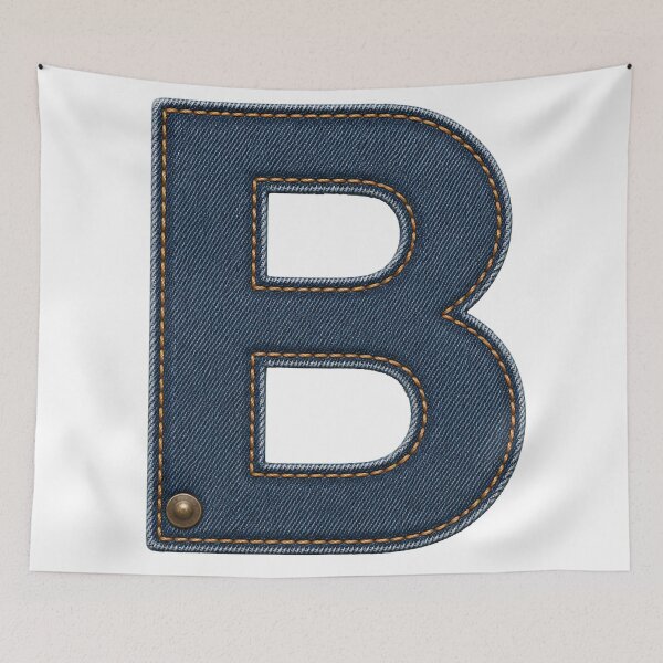 Item preview, DENIM LETTER B designed and sold by ART-TYPE.