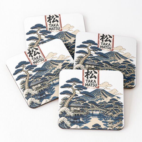 Item preview, Takamatsu Kagawa Japan Vintage Travel Tourism Art designed and sold by TravelersGems.