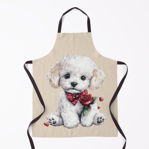 Item preview, Sweet Toy Poodle with a Rose designed and sold by Erika Kaisersot.