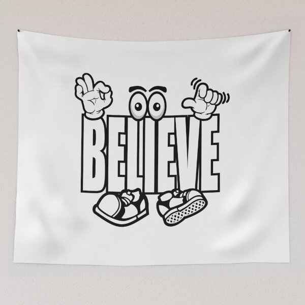 Item preview, Believe – Motivational Graffiti Character Bold designed and sold by NFTWords.