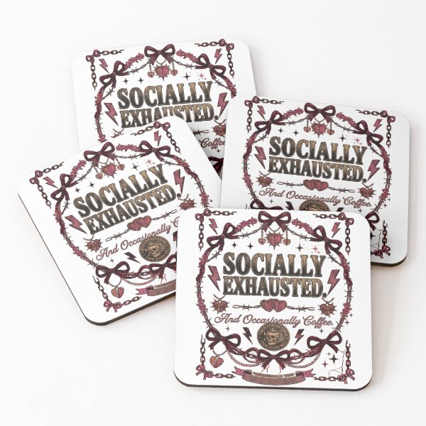 Item preview, Socially Exhausted Professionally Tired Of Everything Design designed and sold by InkroarCo.