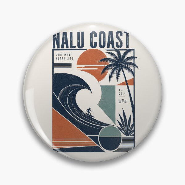 Item preview, Nalu Coast Geometric Surf Design | Modern Coastal Streetwear  designed and sold by Nalu Coast.