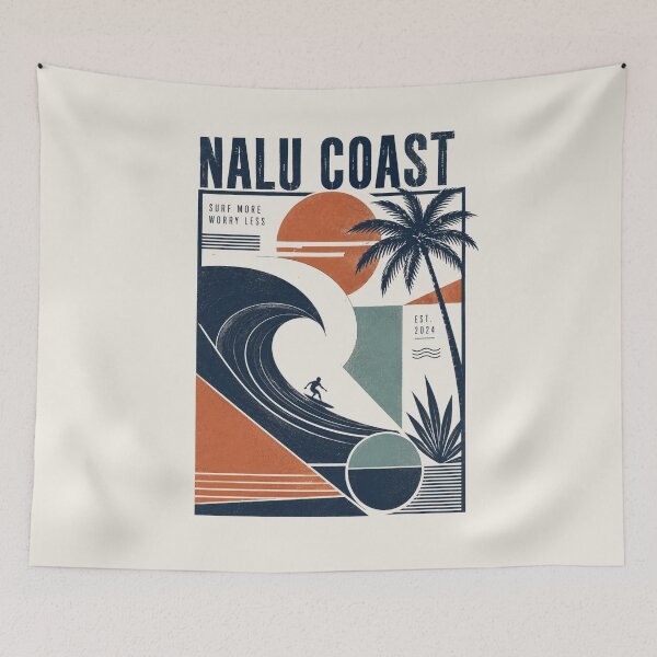 Item preview, Nalu Coast Geometric Surf Design | Modern Coastal Streetwear  designed and sold by Nalu Coast.