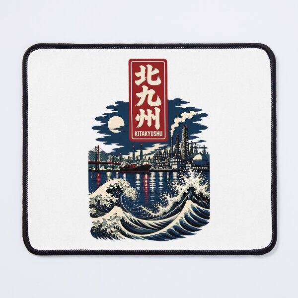 Item preview, Kitakyushu Fukuoka Japan Vintage Travel Tourism Art designed and sold by TravelersGems.