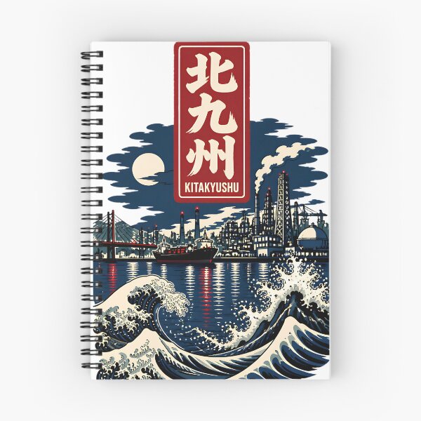 Item preview, Kitakyushu Fukuoka Japan Vintage Travel Tourism Art designed and sold by TravelersGems.