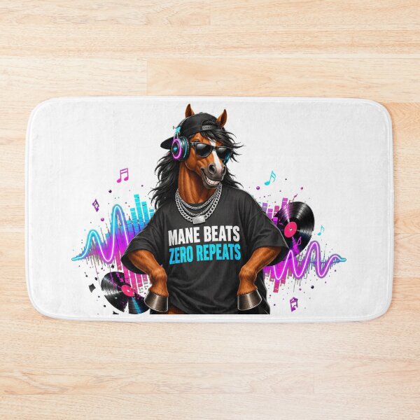 Item preview, Hip Hop Horse DJ With Neon Beats designed and sold by Kolibra.