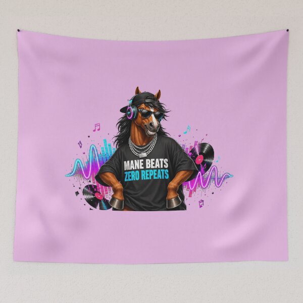 Item preview, Hip Hop Horse DJ With Neon Beats designed and sold by Kolibra.