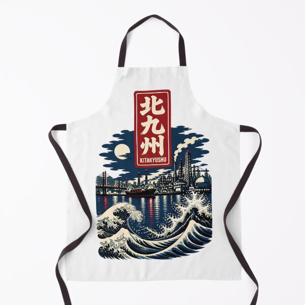 Item preview, Kitakyushu Fukuoka Japan Vintage Travel Tourism Art designed and sold by TravelersGems.